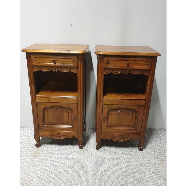 Vintage Cherry Bedside Tables, Set of 2 For Sale - Image 11 of 12
