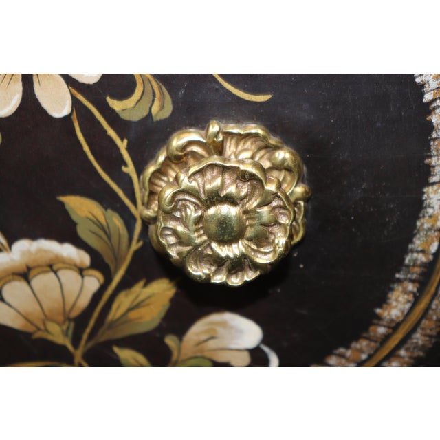 Pair 1980's Baker Chinoiserie Style Paint Decorated Bachelor Chests For Sale - Image 16 of 17