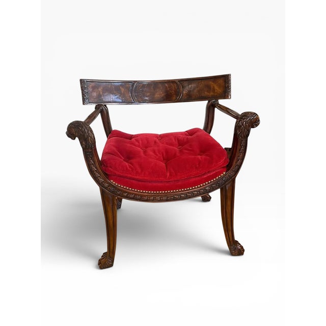 2000 - 2009 Theodore Alexander Althorp Regency in the Style of Thomas Hope Armchair For Sale - Image 5 of 13