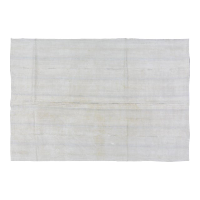 Vintage Turkish Flatweave Hemp Rug, 5'5''x8' For Sale