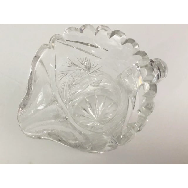 Late 20th Century Vintage American Brilliant Period Large Saw Pitcher For Sale - Image 5 of 9