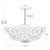 Holly Glass Disc Chandelier, Clear For Sale In Detroit - Image 6 of 7