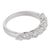 Vintage Mayors Diamond 18k White Gold Half Eternity Band, Size 4.5 For Sale - Image 4 of 6