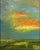Contemporary Sunset Reflection Through Clouds Landscape Oil Painting For Sale - Image 3 of 3