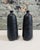 Metal Japanese Craftsman Bronze Vases Black Volcanic Patinated Enamel, Japan 1930 For Sale - Image 7 of 11