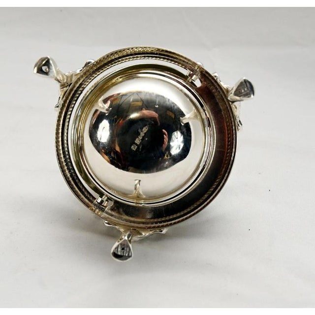 Gold Silver Plated Ashtray with Glass Insert and Dome Cover For Sale - Image 8 of 9