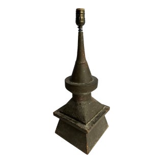 Metal Architectural Finial Lamp For Sale