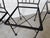 1970s Vintage Black Painted Metal Outdoor Garden Dining Chairs – Set of 4 For Sale - Image 11 of 12