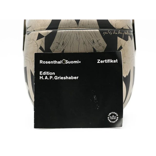 German Suomi Ice Bucket by Hap Grieshaber & Timo Sarpaneva for Rosenthal Studio-Line, 1970s For Sale - Image 12 of 14