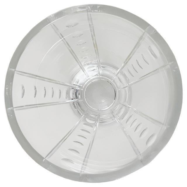 Vintage Clear Crystal Vase by J.G. Durand for Cristal D'Arques, 1980s For Sale - Image 6 of 7