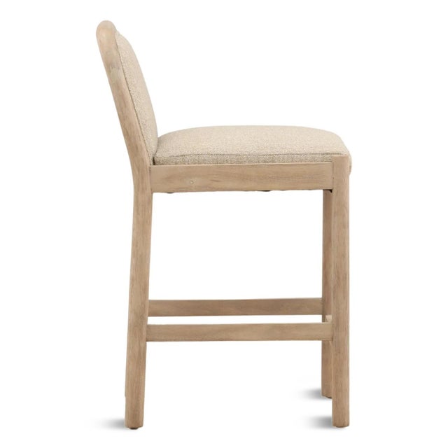 Contemporary Sandbar Boucle Counter Stool For Sale - Image 3 of 6