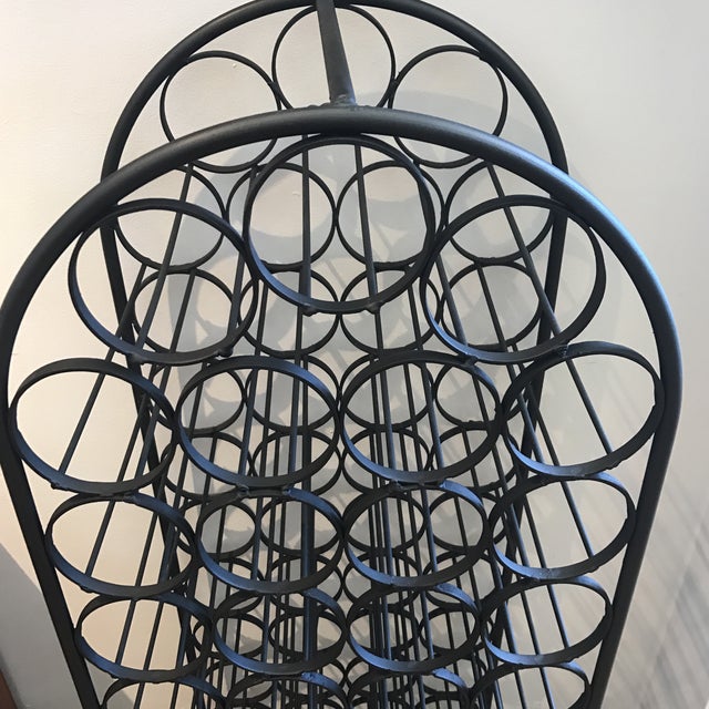 Arthur Umanoff Black Iron Wine Rack Chairish