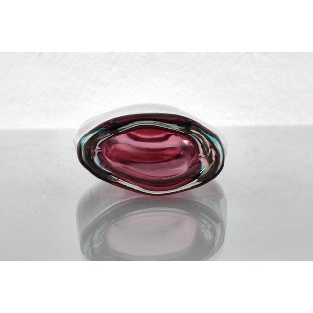 Mid-Century Purple Submerged Murano Glass Vase attributed to Flavio Poli, Italy, 1960s For Sale - Image 10 of 13