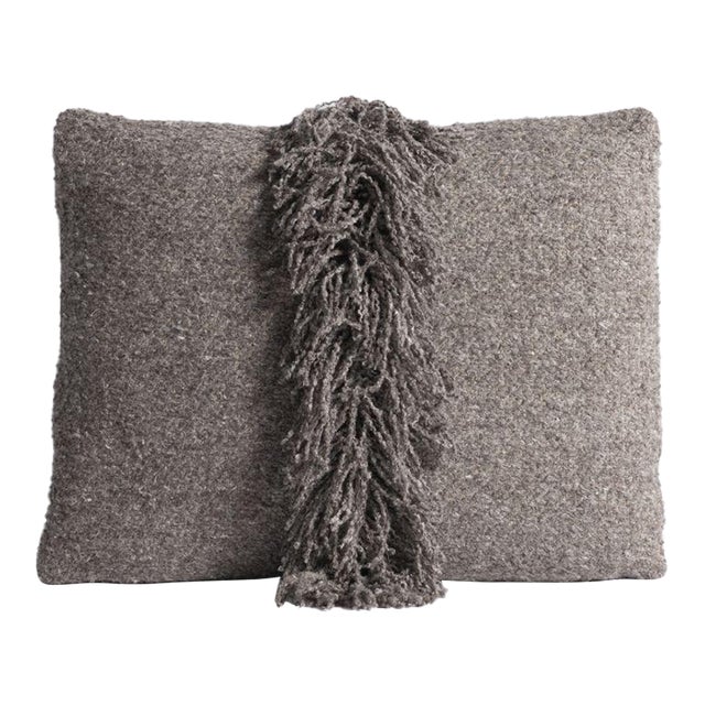 Lancaster Signature Fringe Pillow in Berber Nut For Sale