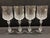 Cristal d' Arques Crystal Wine Goblets From French Maker Cristal D’Arques in the Longchamp Pattern - Set of Four For Sale - Image 4 of 6