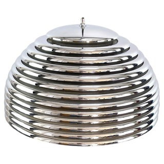Saturno Chrome Pendant Light by Kazuo Motozawa for Staff, 1970s For Sale