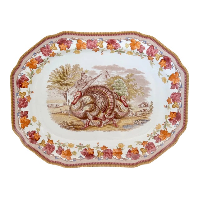 Large Spode for Williams Sonoma Turkey Platter For Sale