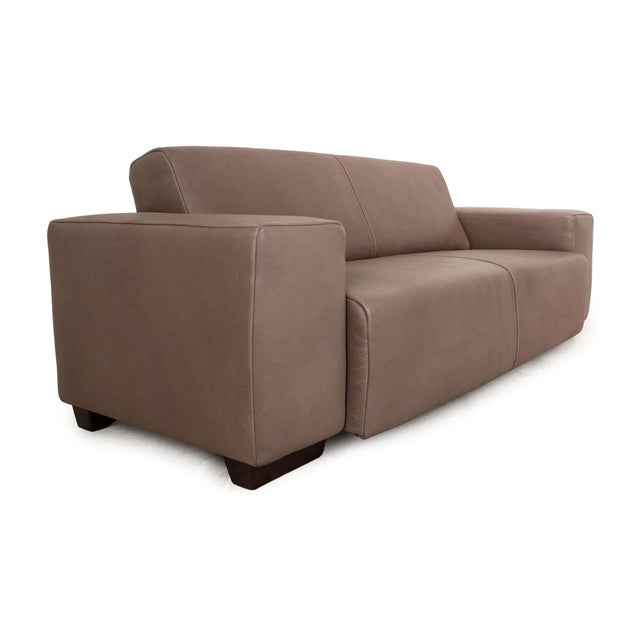 Nero Leather Two Seater Brown Sofa from Koinor For Sale - Image 10 of 14