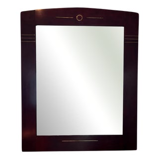 Art Nouveau Mirror with Brass Decoration, 1910 For Sale