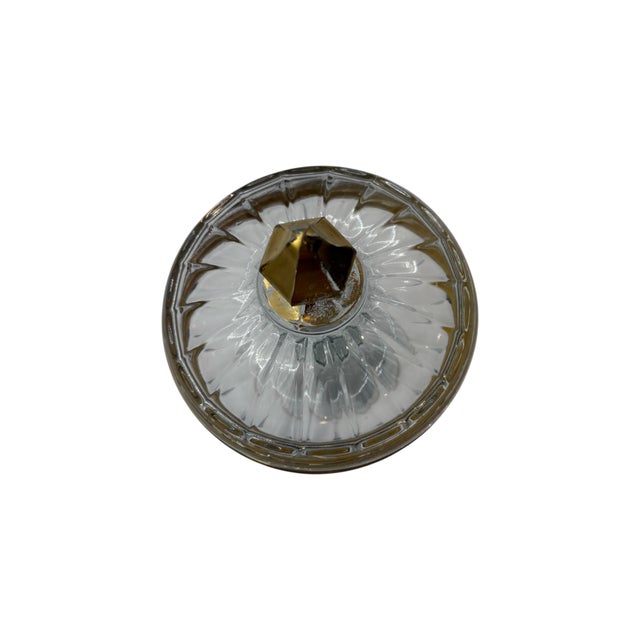 Mid 20th Century Mid Century Modern Heisey Gold-Rimmed Lidded Pedestal Candy Dish For Sale - Image 16 of 18