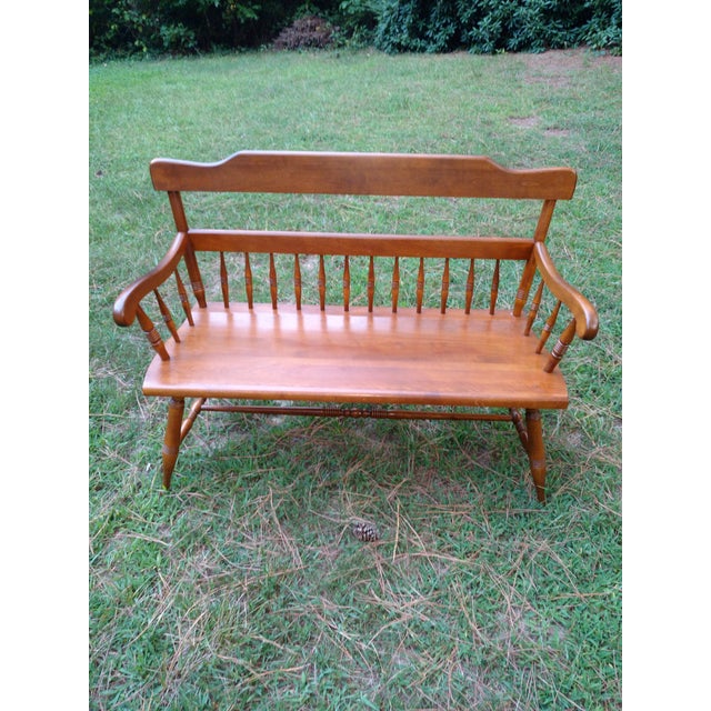 Ethan Allen Deacon's Bench Chairish