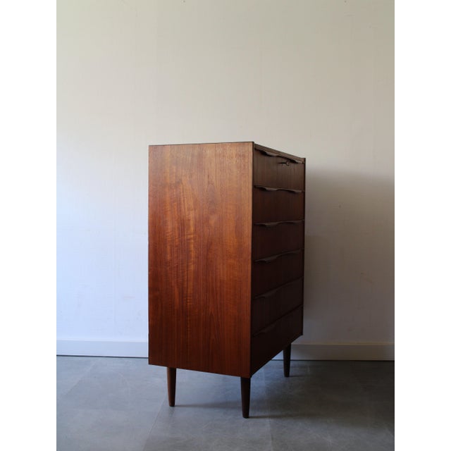 Wood Vintage Danish Chest of Drawers in Teak, 1960s For Sale - Image 7 of 14