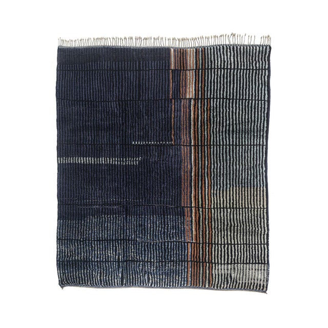 Timeless Hand-Knotted Wool Rug by Azele Studio For Sale - Image 9 of 9