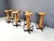 Wood Mid-Century Brutalist Bar Stools, 1960s, Set of 7 For Sale - Image 7 of 11