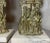 Pair of Antique Ornate Figural Brass Marble Crystal Girandole Candle Holders For Sale - Image 4 of 14