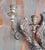 20th Century Large 40" Wide Italian Hollywood Regency Tole and Wood Wall Sconce For Sale - Image 4 of 18