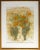 Abstract Theodore Polos Orange Flowers Watercolor For Sale - Image 3 of 6