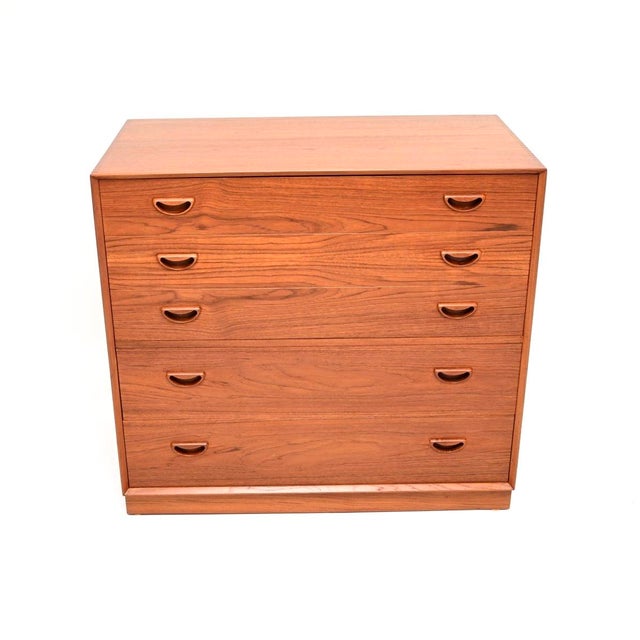 A superb Danish vintage teak chest of drawers by Peter Hvidt and Orla Molgaard Nielsen. This was made in Denmark by Soborg...