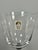 Contemporary Set of 4 Discontinued Sasaki Tucano Black Stem Gold Accent Lead Crystal Wine Glasses Japan For Sale - Image 3 of 5
