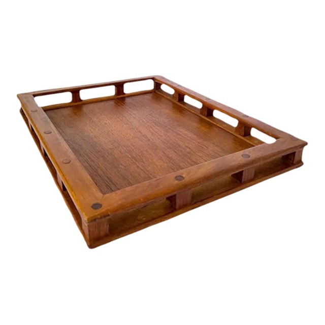 1970s Jens Quistgaard Teak Wood Serving Tray Designed for Dansk For Sale