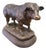 Bull Desk Ornament with Bronze Finish Patina For Sale