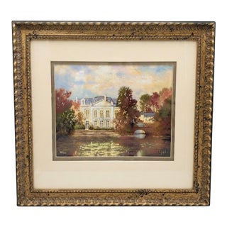 Max Hayslette Limited Edition Signed/Numbered Framed Giclee Art Print, "Chateau Series C" English Cottagecore For Sale