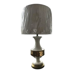 Mid Century Greek Key Lamp