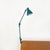 Mid-Century Modern Italian Teal Colored Metal Aure Clamp Lamp by Stilnovo, 1960s For Sale - Image 3 of 16