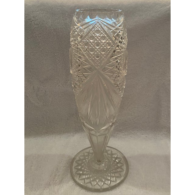 Mid 19th Century American Brilliance Period Vase For Sale In Oklahoma City - Image 6 of 7