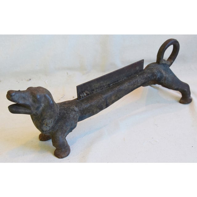 Early 1900s Cast Iron Dachshund Dog Boot Scraper Chairish