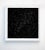 Square Vintage Minimal Star Map With Constellations - Black For Sale - Image 4 of 5
