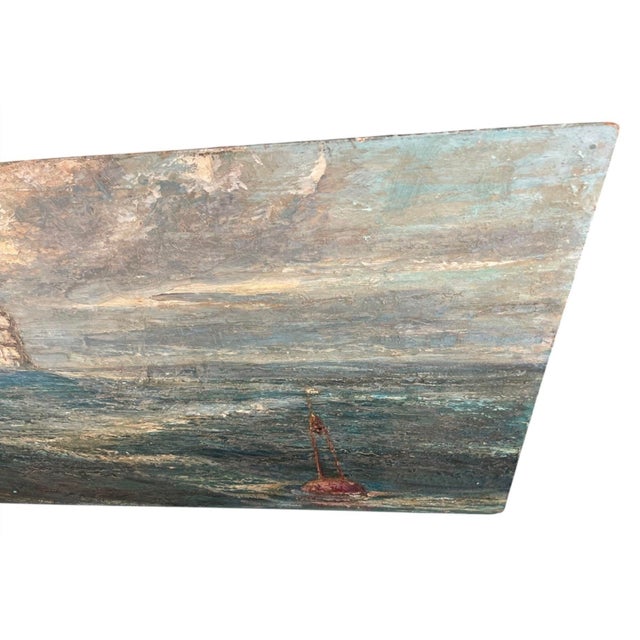 Traditional 1960s Painting of Seascape With Sailing Ship For Sale - Image 3 of 12