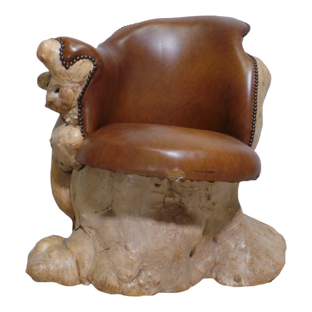 Burl Chair For Sale