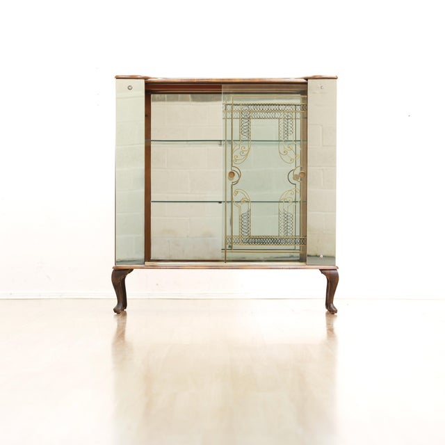 Vintage 1950s Atomic Curio Display Cabinet For Sale - Image 4 of 8