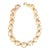 Vintage 1980's Anne Klein Lucite and Ball Gold Filled Loop Necklace For Sale