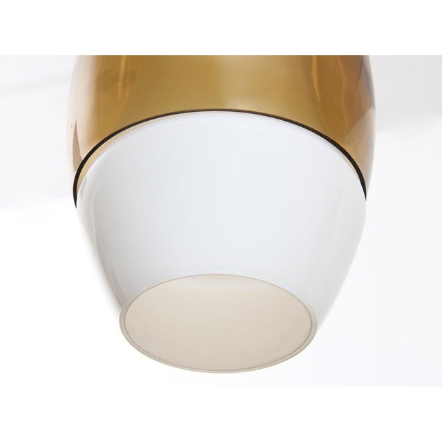 Fog & Mørup Mid-Century Modern Opal Glass Ceiling Lamp by Jo Hammerborg for Fog & Mørup For Sale - Image 4 of 5