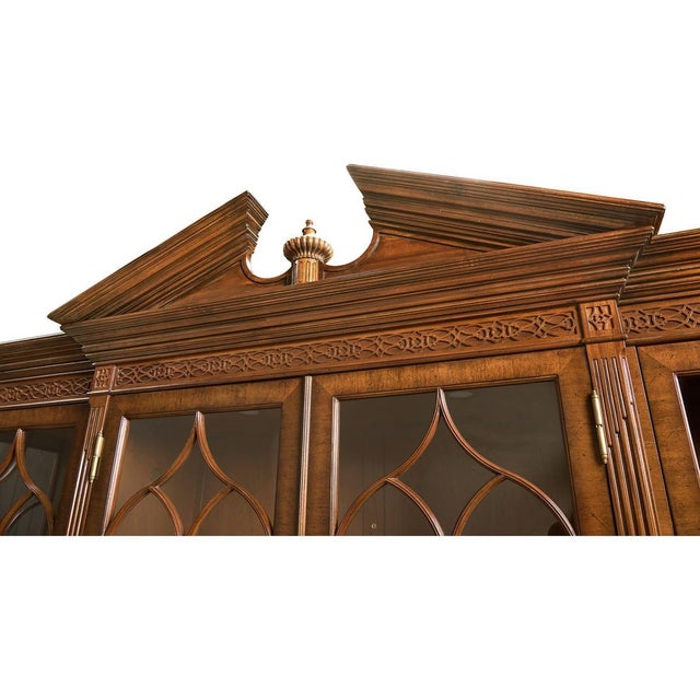 Walnut Display Bookcase For Sale - Image 10 of 12