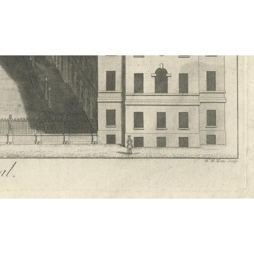 Paper W.H. Toms, Guys Hospital London, Birds-Eye View, 1739, Print For Sale - Image 7 of 10