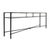 Console table from mid-century Italy. This piece is made of forged iron with a cream colored marble top. The curved...