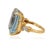Contemporary Late 20th Century Retro Period Aquamarine Ring, Size 5 For Sale - Image 3 of 4